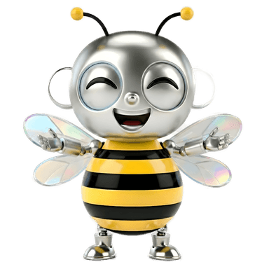 Bibi the robot bee - excited
